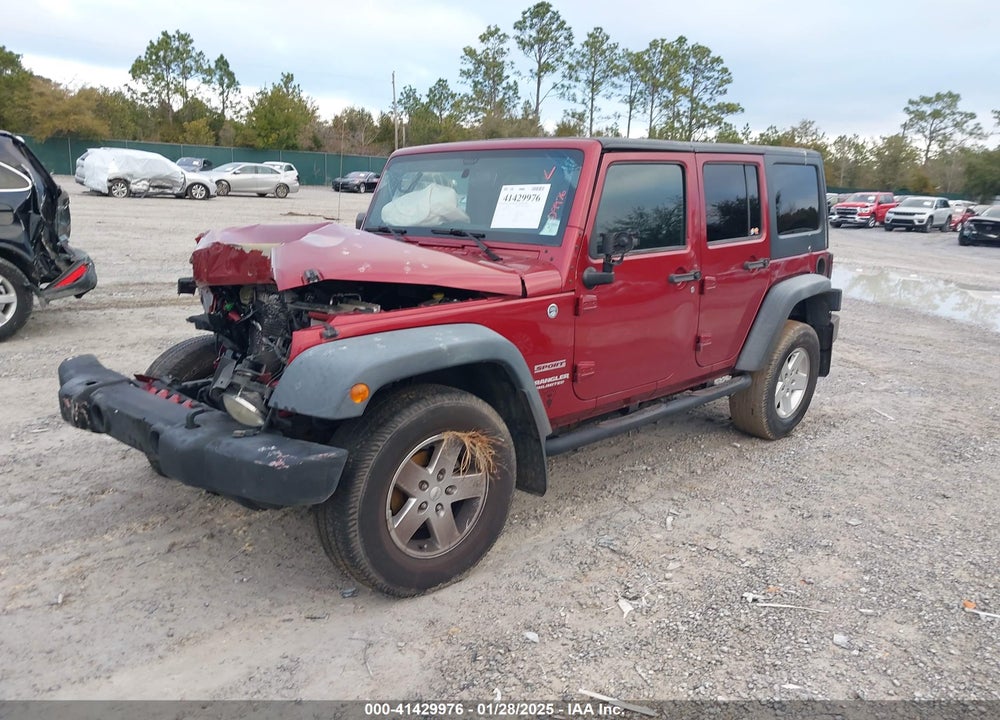 2012 JEEP WRANGLER UNLIMITED SPORT VIN: 1C4BJWDG8CL222210