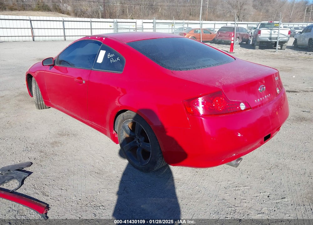 2003 INFINITI G35 BASE W/LEATHER VIN: JNKCV54E73M218286