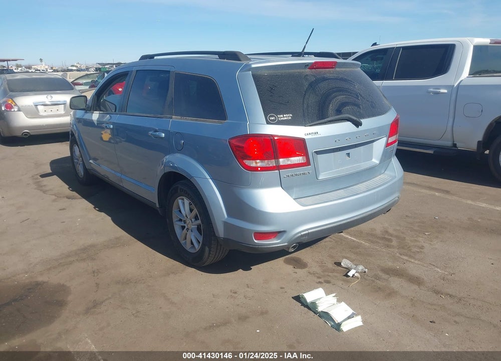 2013 DODGE JOURNEY SXT VIN: 3C4PDCBG8DT589371