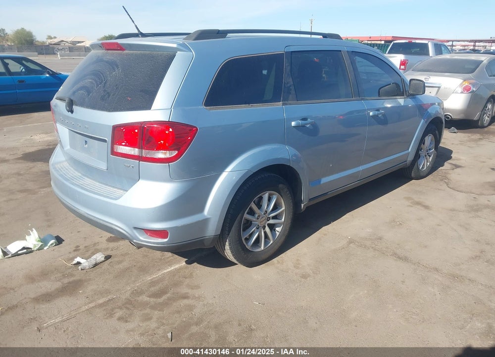 2013 DODGE JOURNEY SXT VIN: 3C4PDCBG8DT589371
