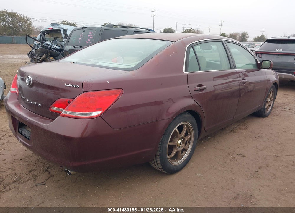 2006 TOYOTA AVALON LIMITED VIN: 4T1BK36B66U155596