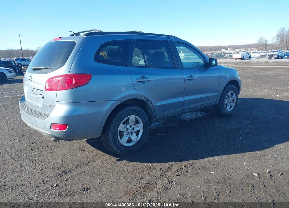 2009 HYUNDAI SANTA FE GLS VIN: 5NMSG13DX9H262467