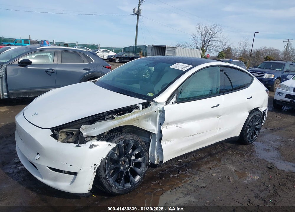 2021 TESLA MODEL Y LONG RANGE DUAL MOTOR ALL-WHEEL DRIVE VIN: 5YJYGDEE3MF246929