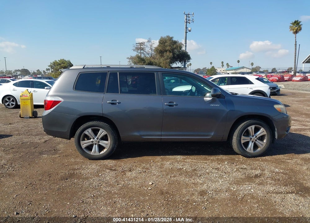 2009 TOYOTA HIGHLANDER SPORT VIN: JTEES43A192142513