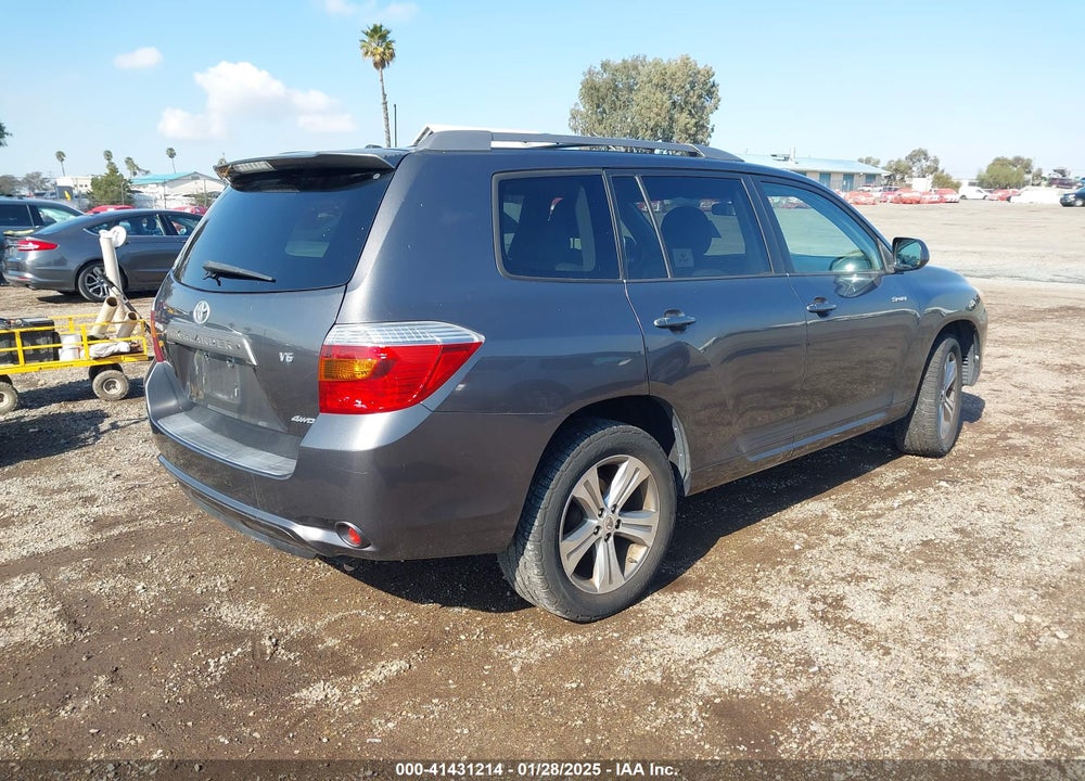 2009 TOYOTA HIGHLANDER SPORT VIN: JTEES43A192142513