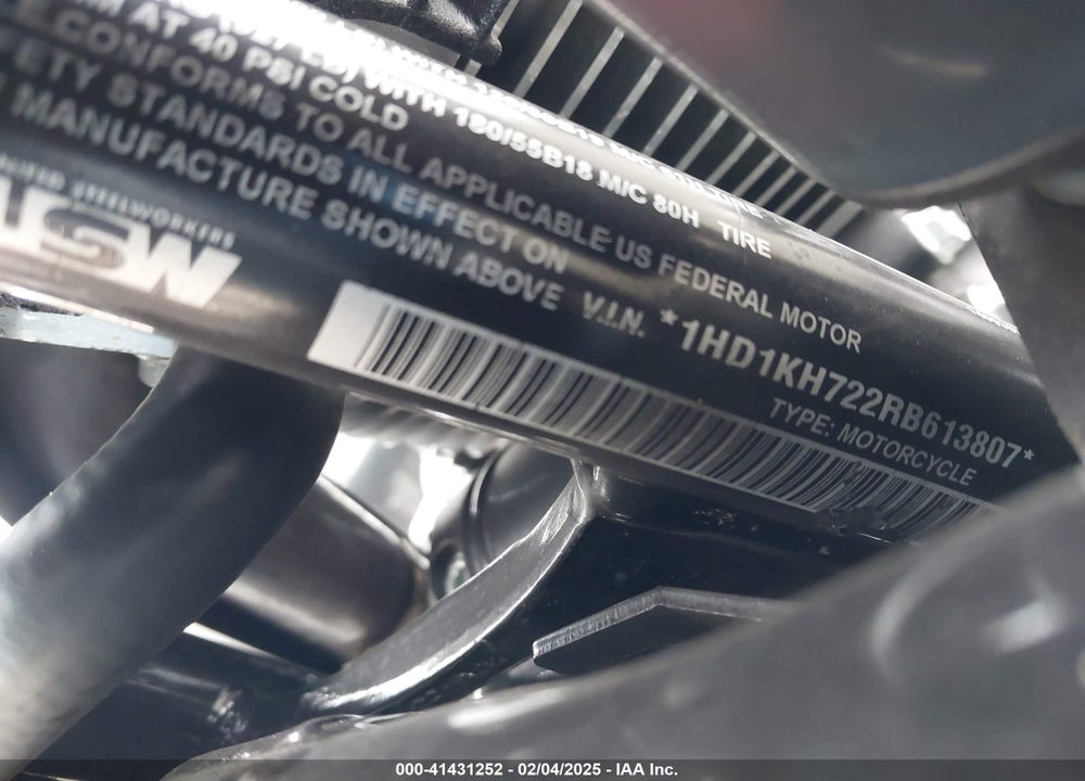 2024 HARLEY-DAVIDSON FLTRX VIN: 1HD1KH722RB613807
