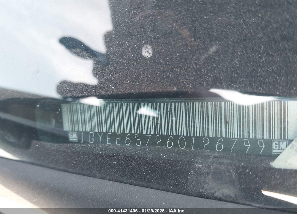 2006 CADILLAC SRX V6 VIN: 1GYEE637260126799