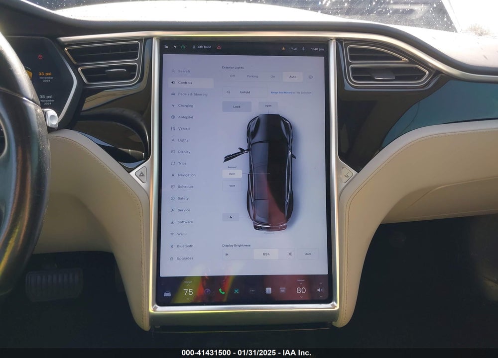 2015 TESLA MODEL S VIN: 5YJSA1E24FF118777