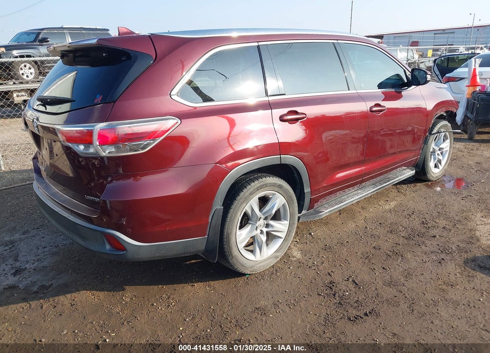2015 TOYOTA HIGHLANDER VIN: 5TDYKRFHXFS066205