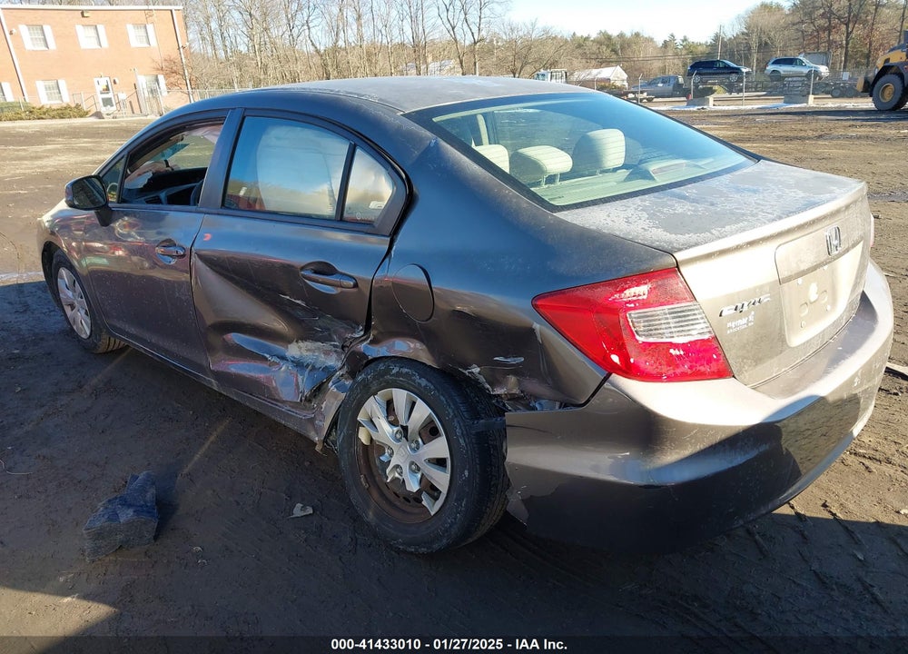 2012 HONDA CIVIC VIN: 2HGFB2F57CH594333