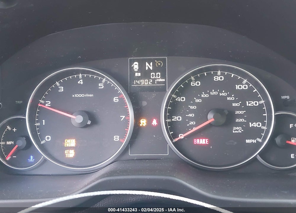 2013 SUBARU OUTBACK 2.5I PREMIUM VIN: 4S4BRBCC0D3269731