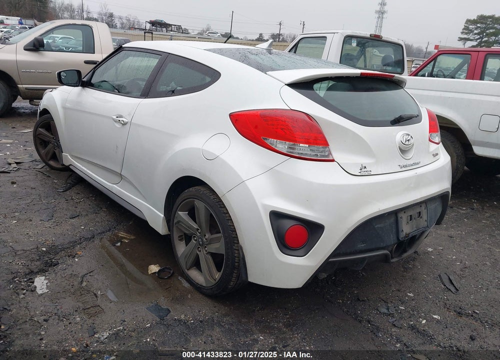 2013 HYUNDAI VELOSTER TURBO W/BLACK VIN: KMHTC6AE0DU179006