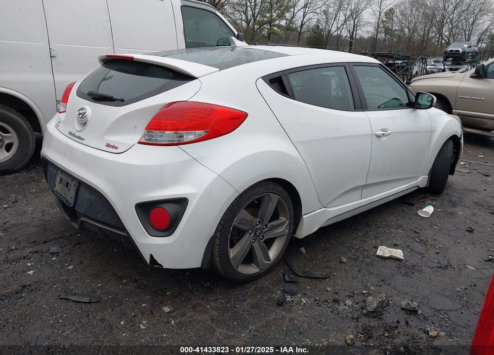 2013 HYUNDAI VELOSTER TURBO W/BLACK VIN: KMHTC6AE0DU179006
