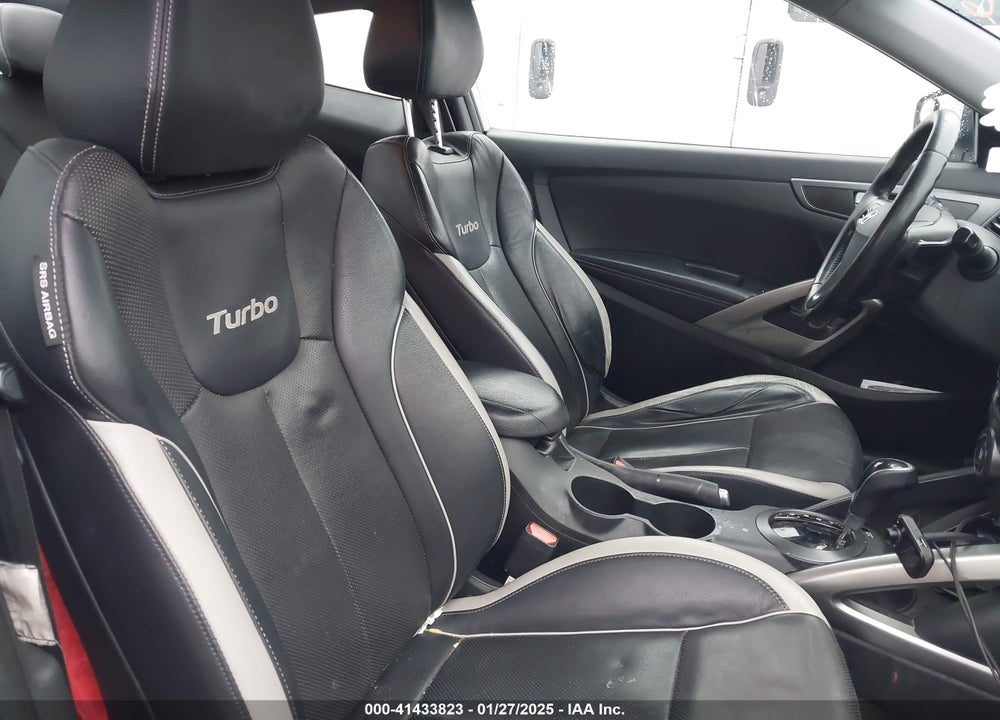 2013 HYUNDAI VELOSTER TURBO W/BLACK VIN: KMHTC6AE0DU179006