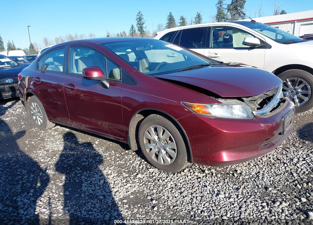 2012 HONDA CIVIC LX VIN: 19XFB2F55CE368303