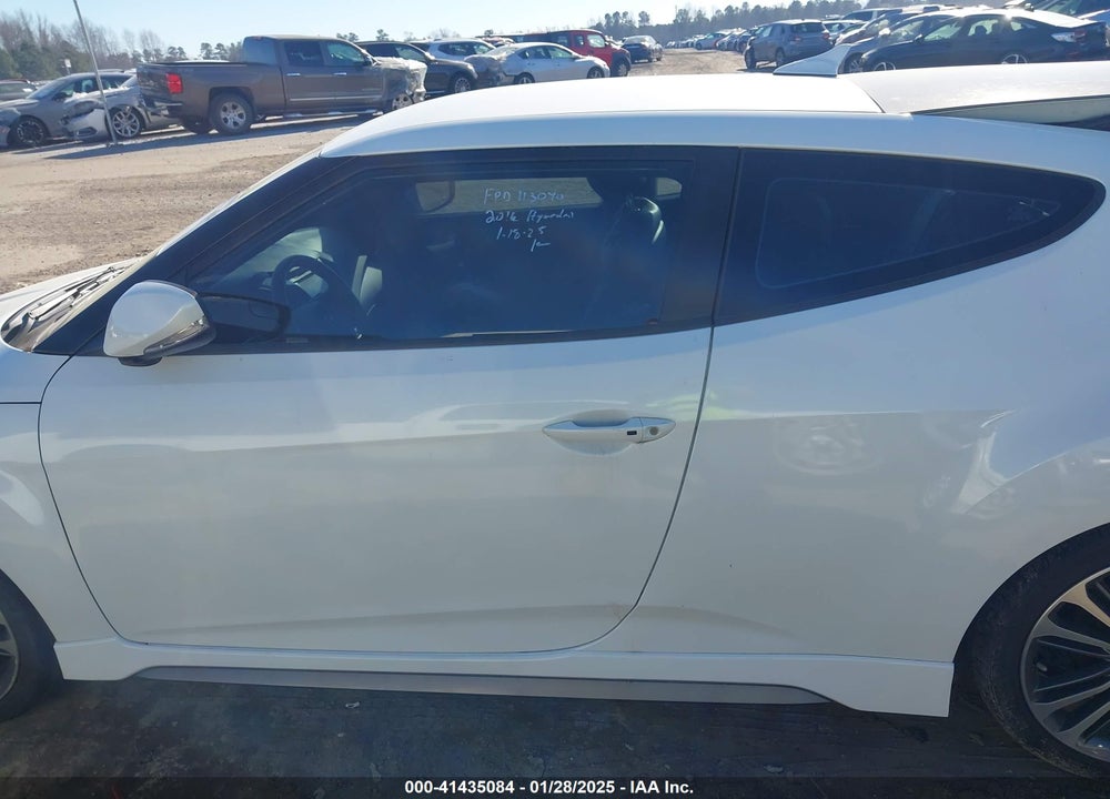 2016 HYUNDAI VELOSTER TURBO VIN: KMHTC6AE4GU297211