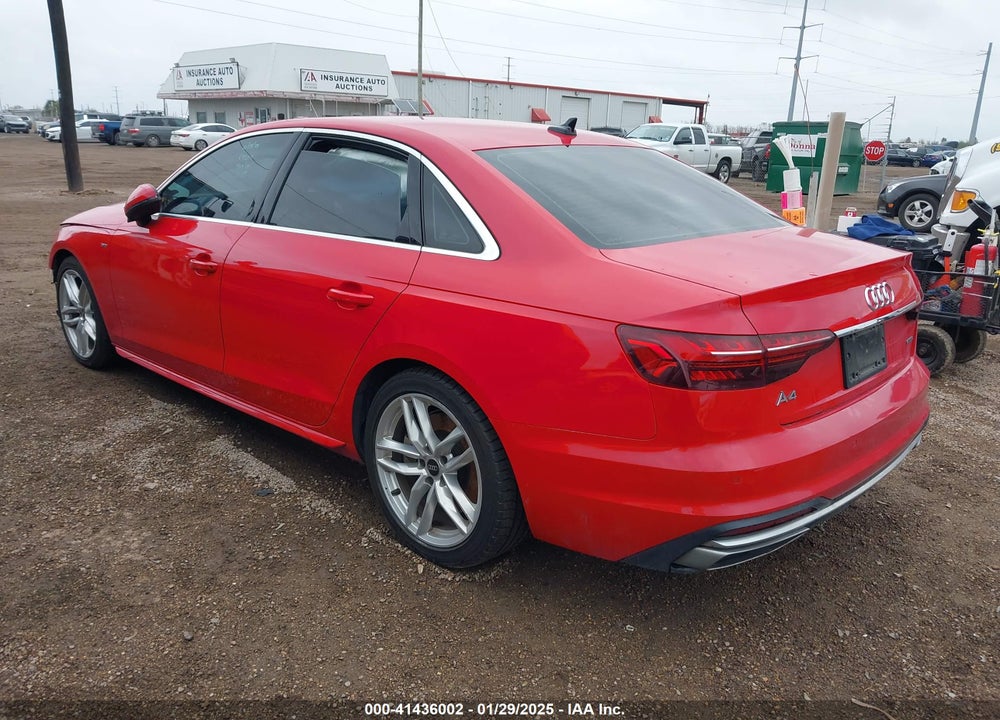 2022 AUDI A4 VIN: WAUEAAF40NN013731