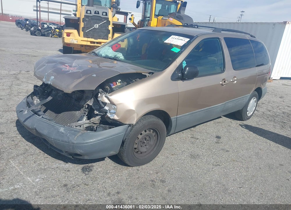 2000 TOYOTA SIENNA LE VIN: 4T3ZF13C2YU175326