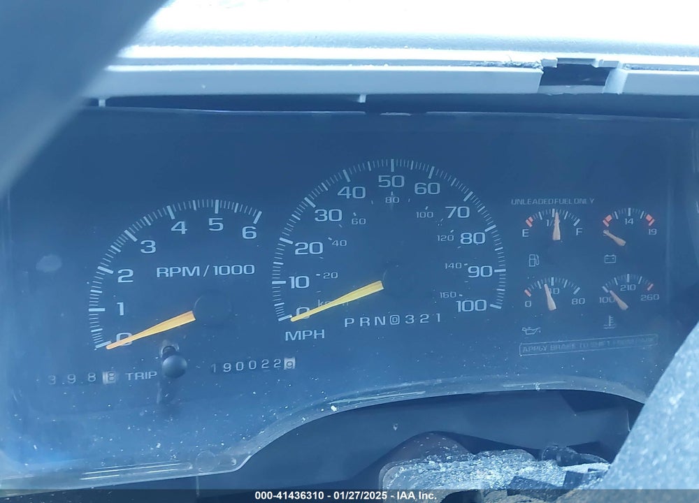 1997 CHEVROLET K1500 FLEETSIDE VIN: 1GCEK14M5VE117800