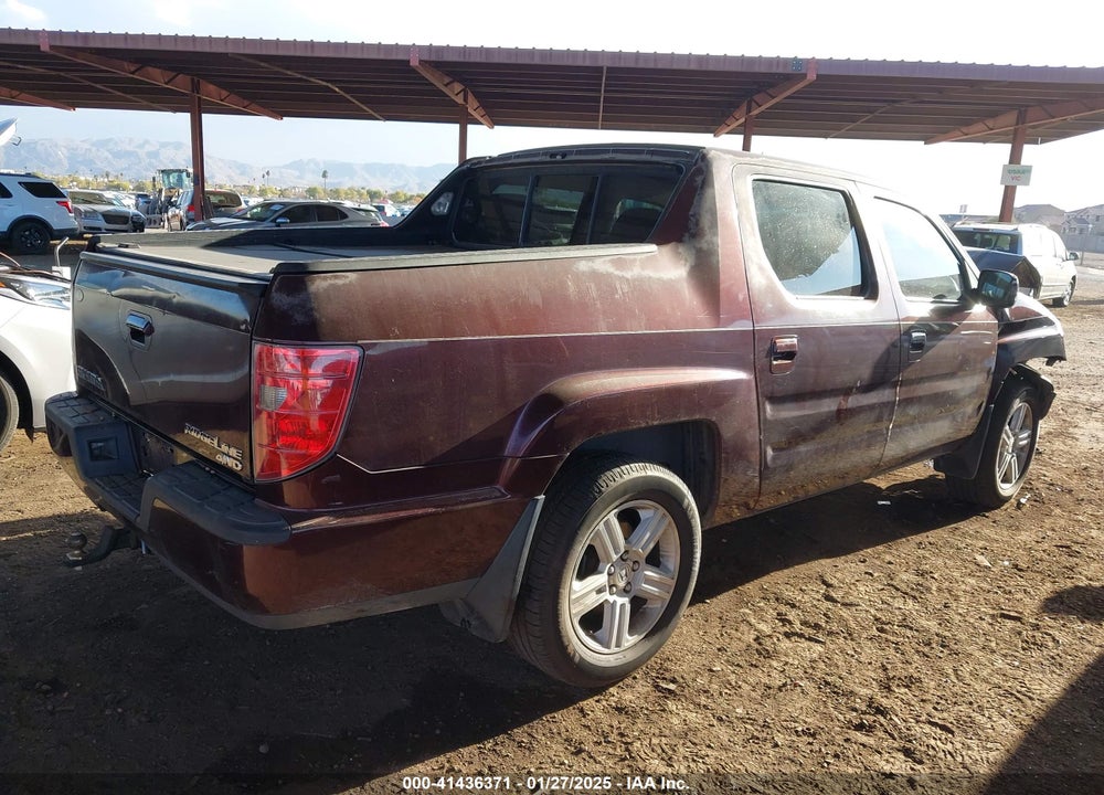 2010 HONDA RIDGELINE RTL VIN: 5FPYK1F57AB002604