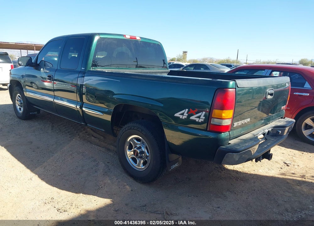 2002 GMC SIERRA 1500 SLE VIN: 2GTEK19V821130698