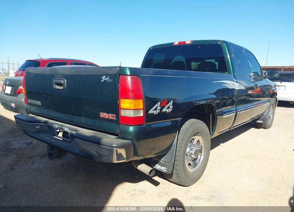 2002 GMC SIERRA 1500 SLE VIN: 2GTEK19V821130698