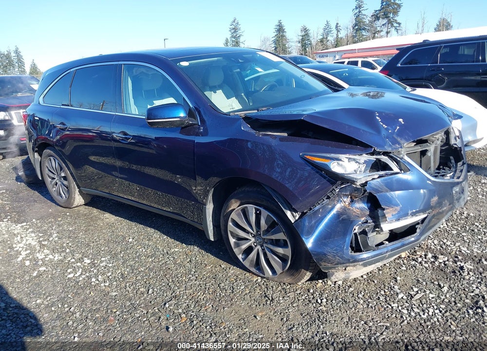 2016 ACURA MDX TECHNOLOGY   WATCH PLUS PACKAGES/TECHNOLOGY PACKAGE VIN: 5FRYD4H43GB034952