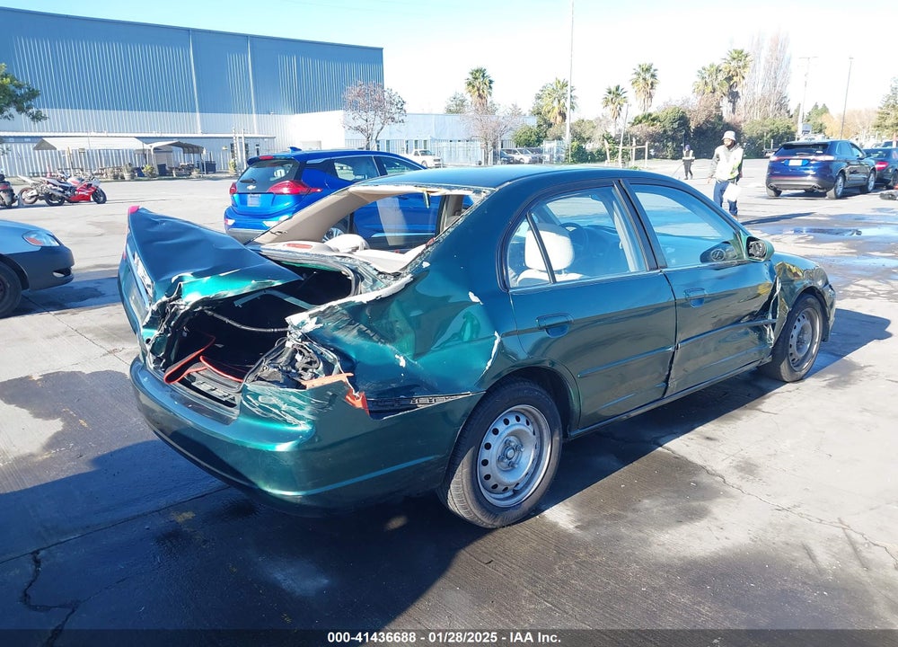 2001 HONDA CIVIC EX VIN: 2HGES26731H512706