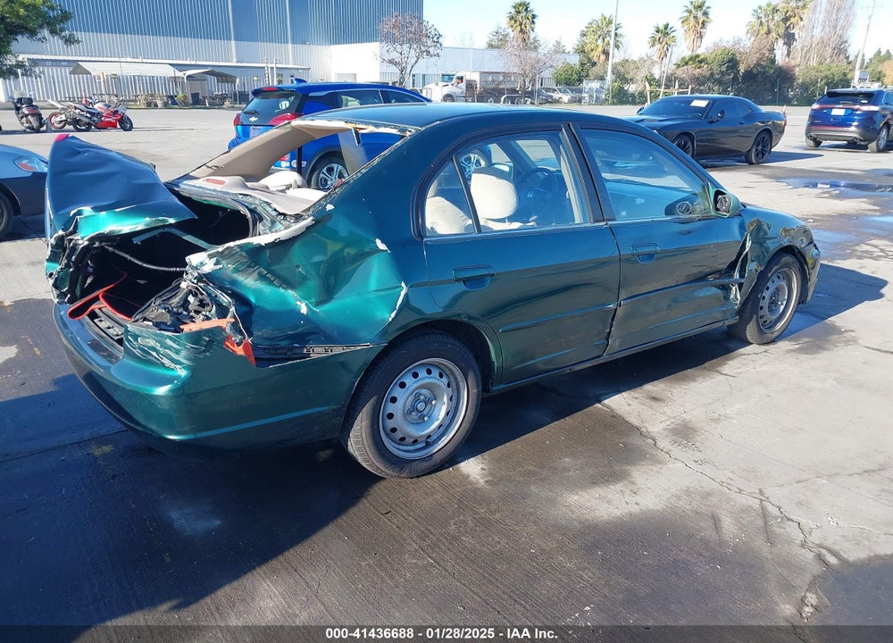 2001 HONDA CIVIC EX VIN: 2HGES26731H512706