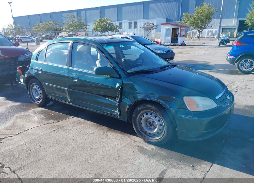 2001 HONDA CIVIC EX VIN: 2HGES26731H512706