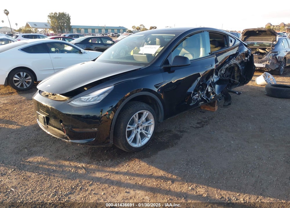 2021 TESLA MODEL Y LONG RANGE DUAL MOTOR ALL-WHEEL DRIVE VIN: 5YJYGDEE0MF275885