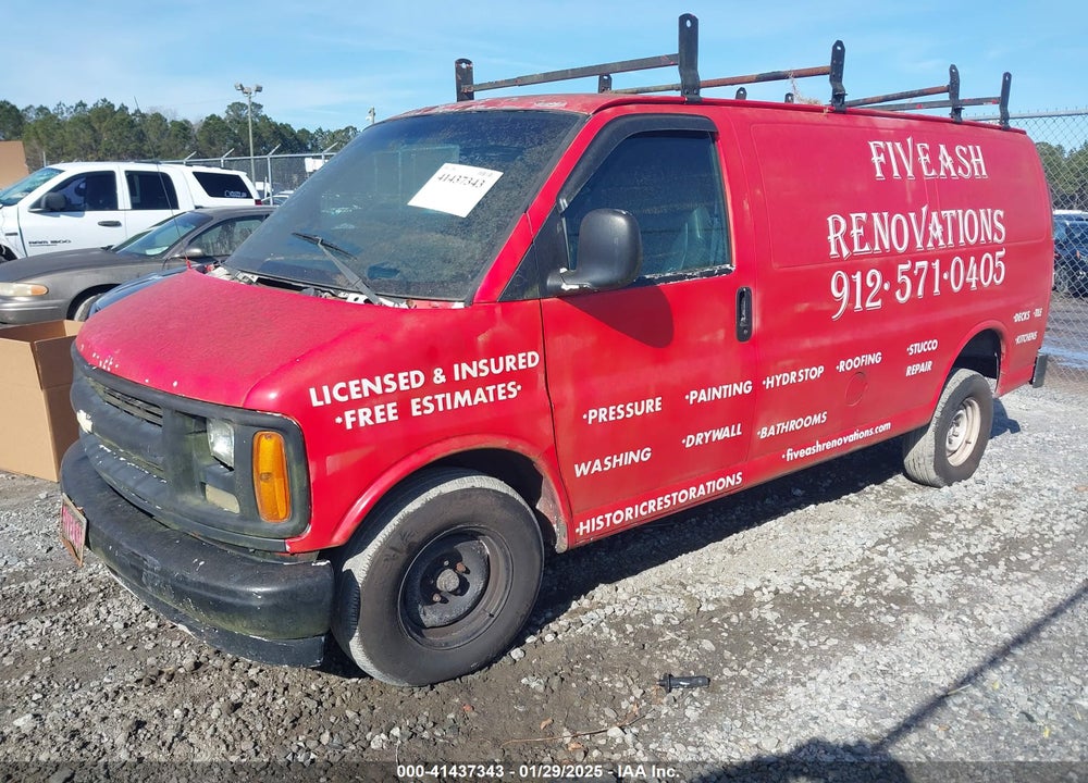 1998 CHEVROLET CHEVY VAN G1500 VIN: 1GCFG15WXW1000552