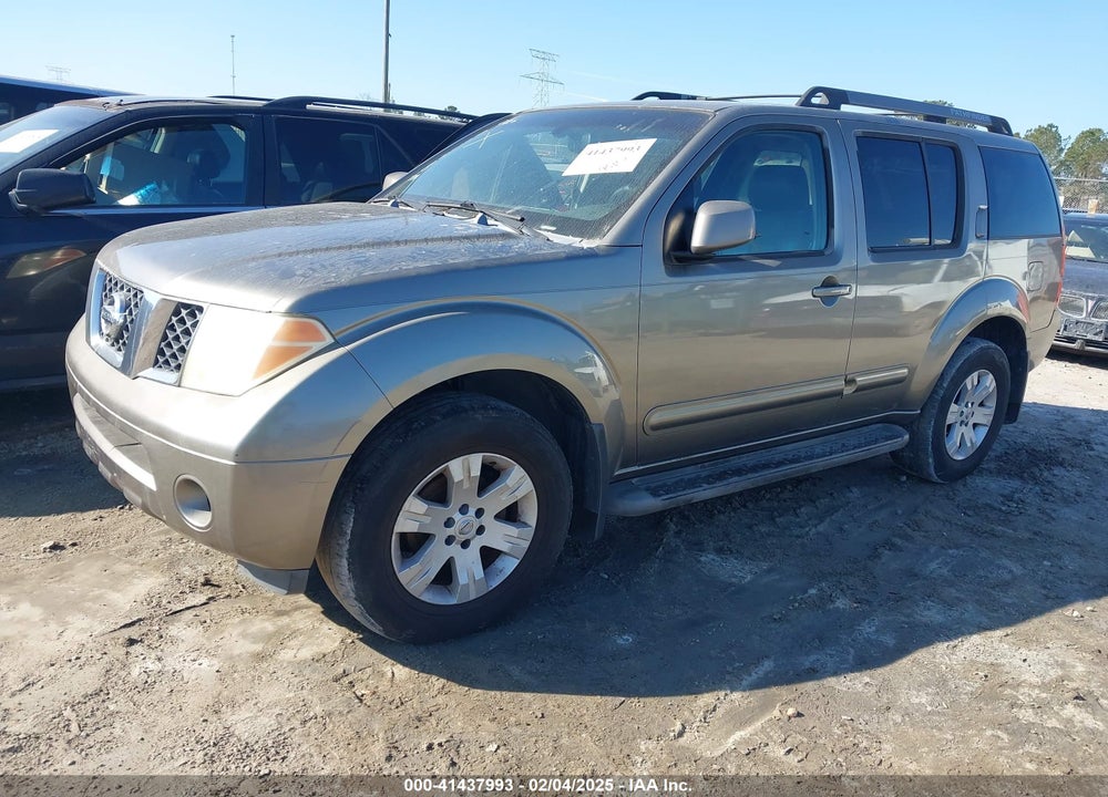 2005 NISSAN PATHFINDER LE VIN: 5N1AR18W05C707500