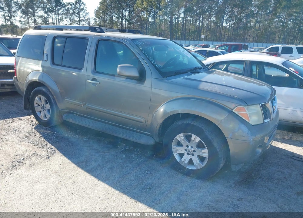 2005 NISSAN PATHFINDER LE VIN: 5N1AR18W05C707500