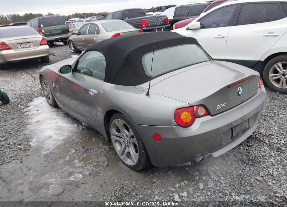 2003 BMW Z4 3.0I VIN: 4USBT53493LT20734