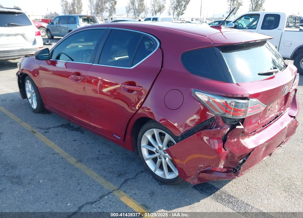 2013 LEXUS CT 200H VIN: JTHKD5BH9D2170055
