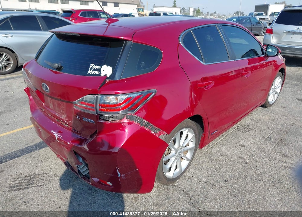 2013 LEXUS CT 200H VIN: JTHKD5BH9D2170055