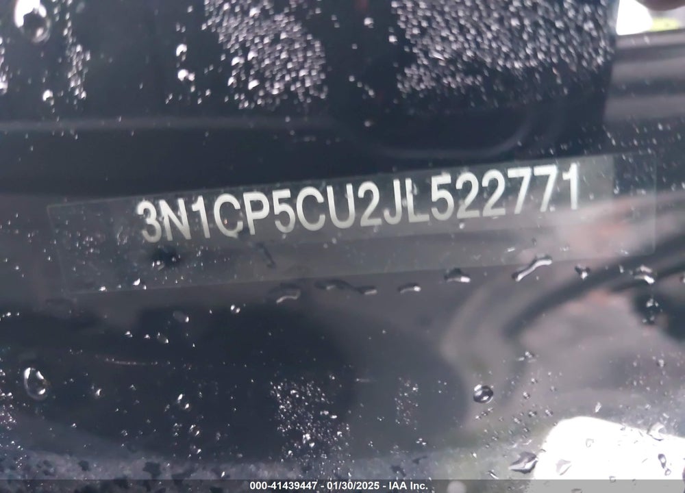 2018 NISSAN KICKS VIN: 3N1CP5CU2JL522771