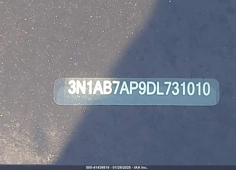 2013 NISSAN SENTRA VIN: 3N1AB7AP9DL731010