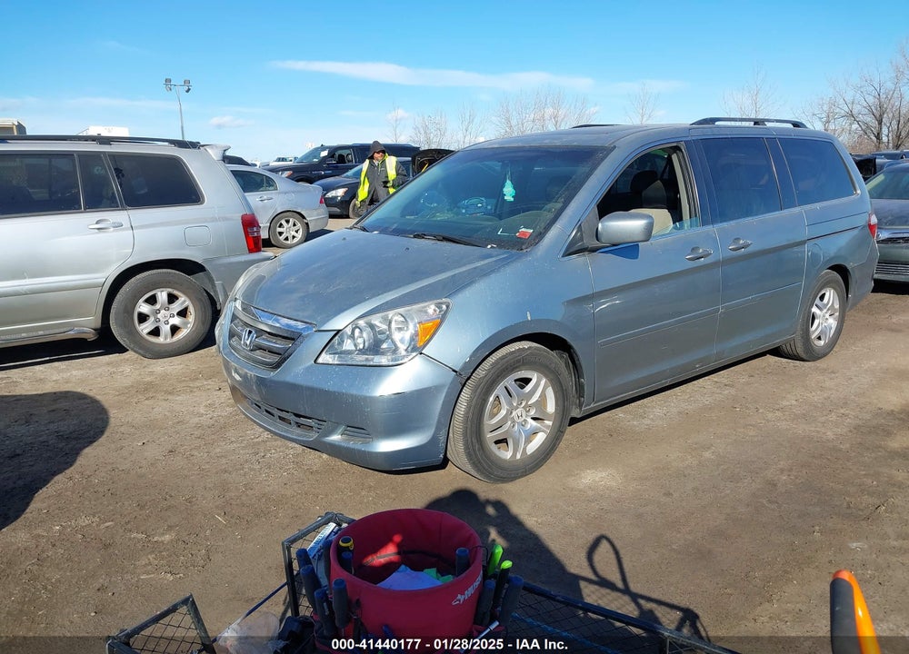 2007 HONDA ODYSSEY EX-L VIN: 5FNRL38787B128581