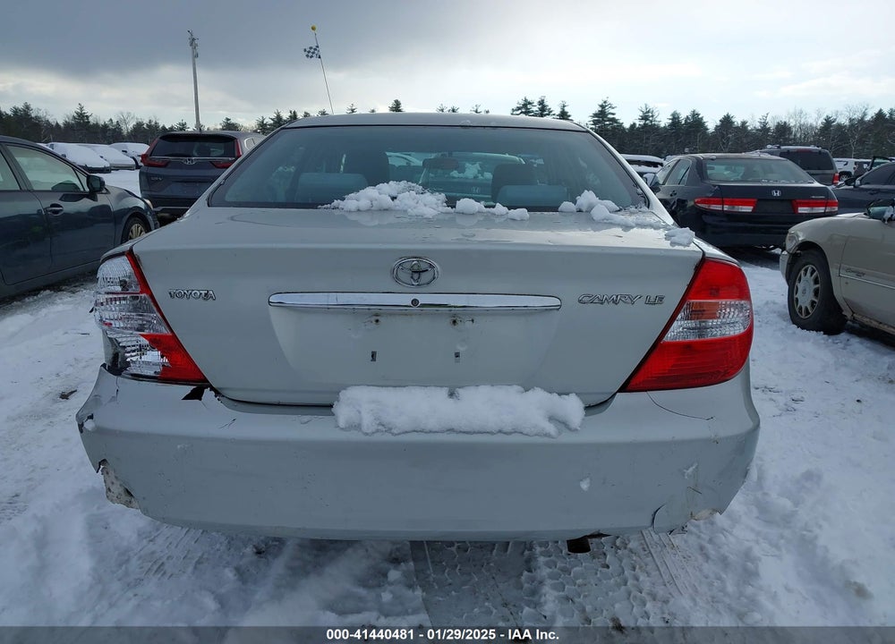 2004 TOYOTA CAMRY LE VIN: 4T1BE32K34U935386