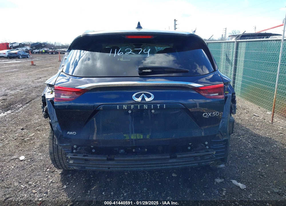 2021 INFINITI QX50 SENSORY AWD VIN: 3PCAJ5CB8MF116274