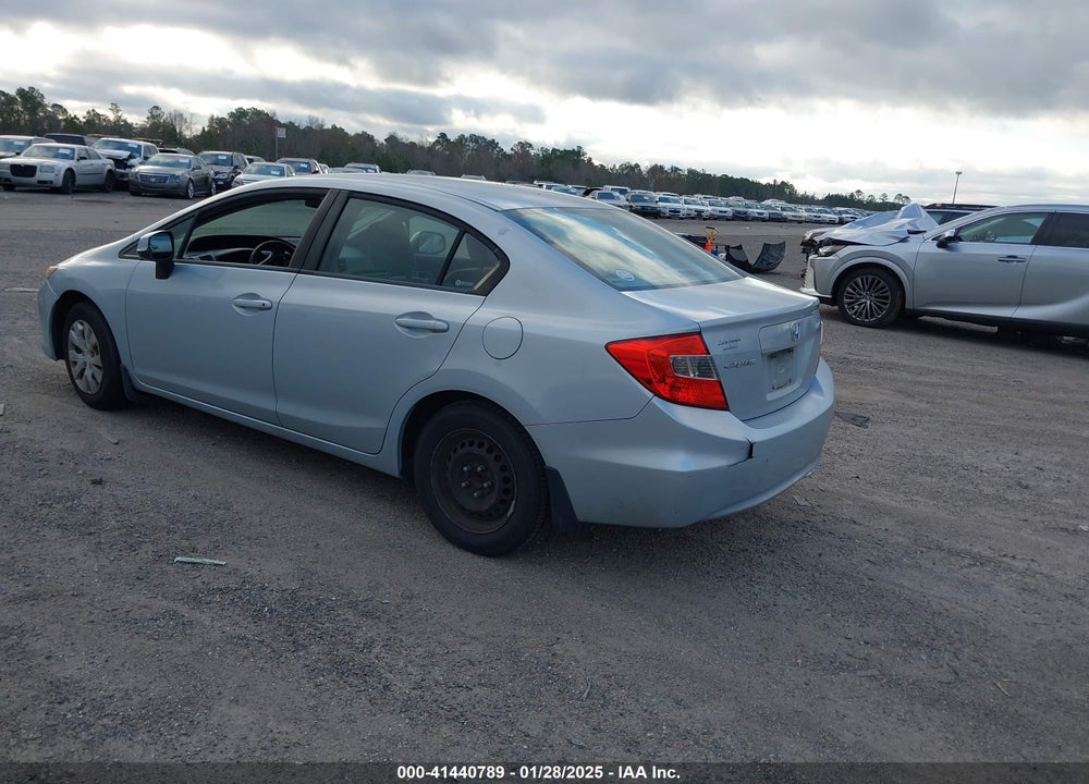 2012 HONDA CIVIC VIN: 19XFB2F54CE010335