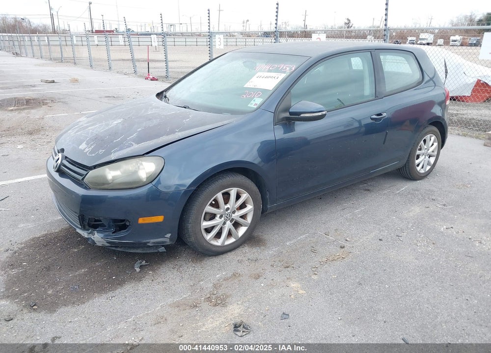 2010 VOLKSWAGEN GOLF 2-DOOR VIN: WVWAA7AJXAW220522