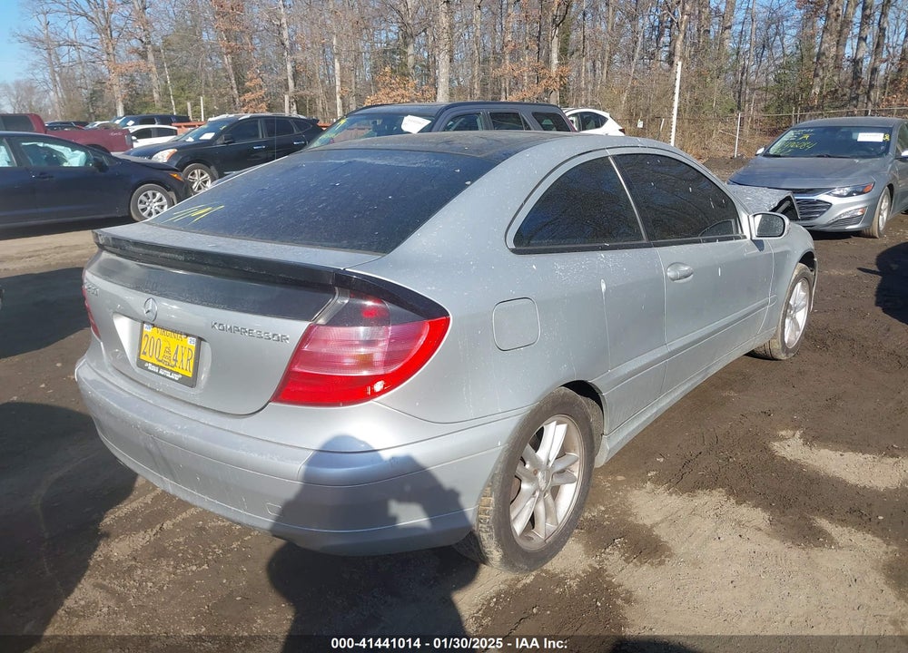 2003 MERCEDES-BENZ C 230 KOMPRESSOR SPORT VIN: WDBRN40J13A431498