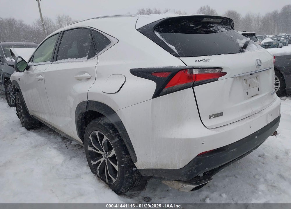 2015 LEXUS NX 200T F SPORT VIN: JTJBARBZXF2002788