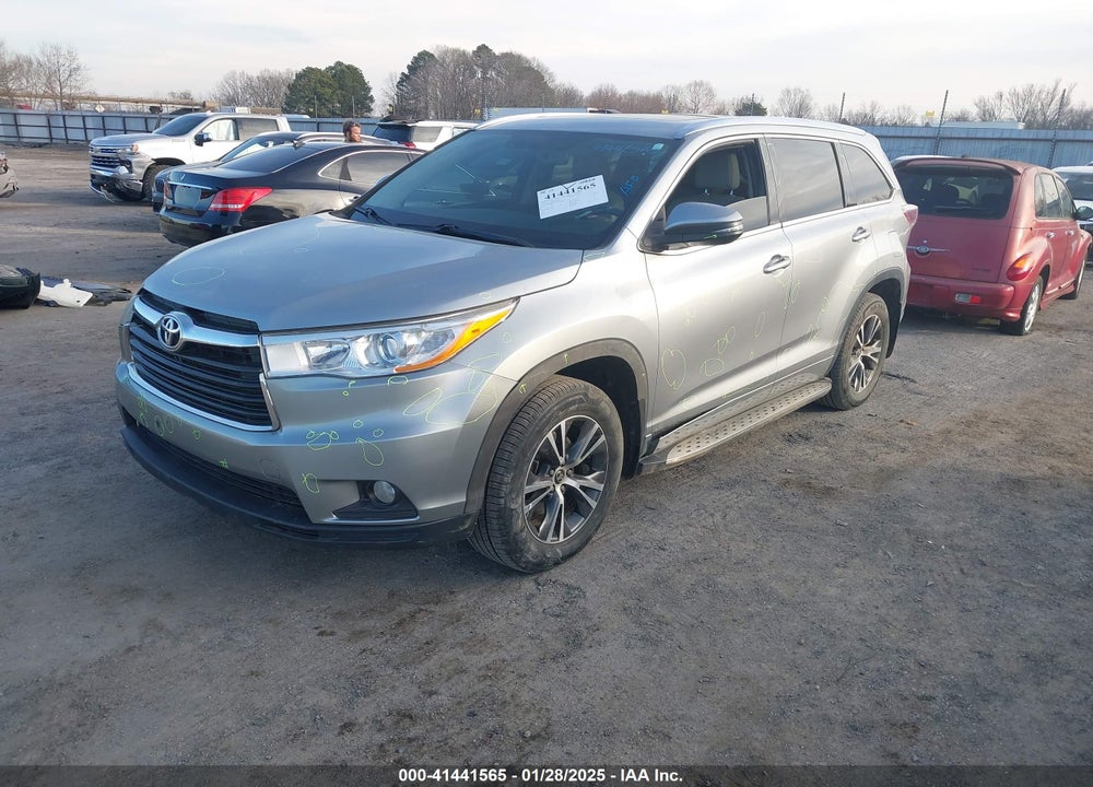 2016 TOYOTA HIGHLANDER XLE V6 VIN: 5TDKKRFH6GS144793