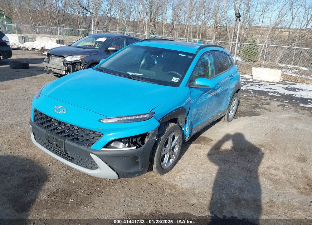 2022 HYUNDAI KONA SEL VIN: KM8K3CABXNU908341