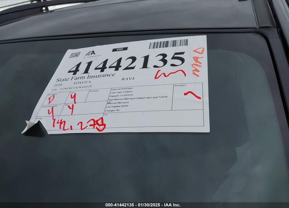 2018 TOYOTA RAV4 ADVENTURE VIN: 2T3WFREVXJW450320