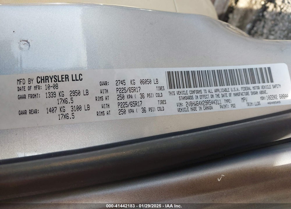 2010 VOLKSWAGEN ROUTAN SE VIN: 2V4RW3D10AR323312